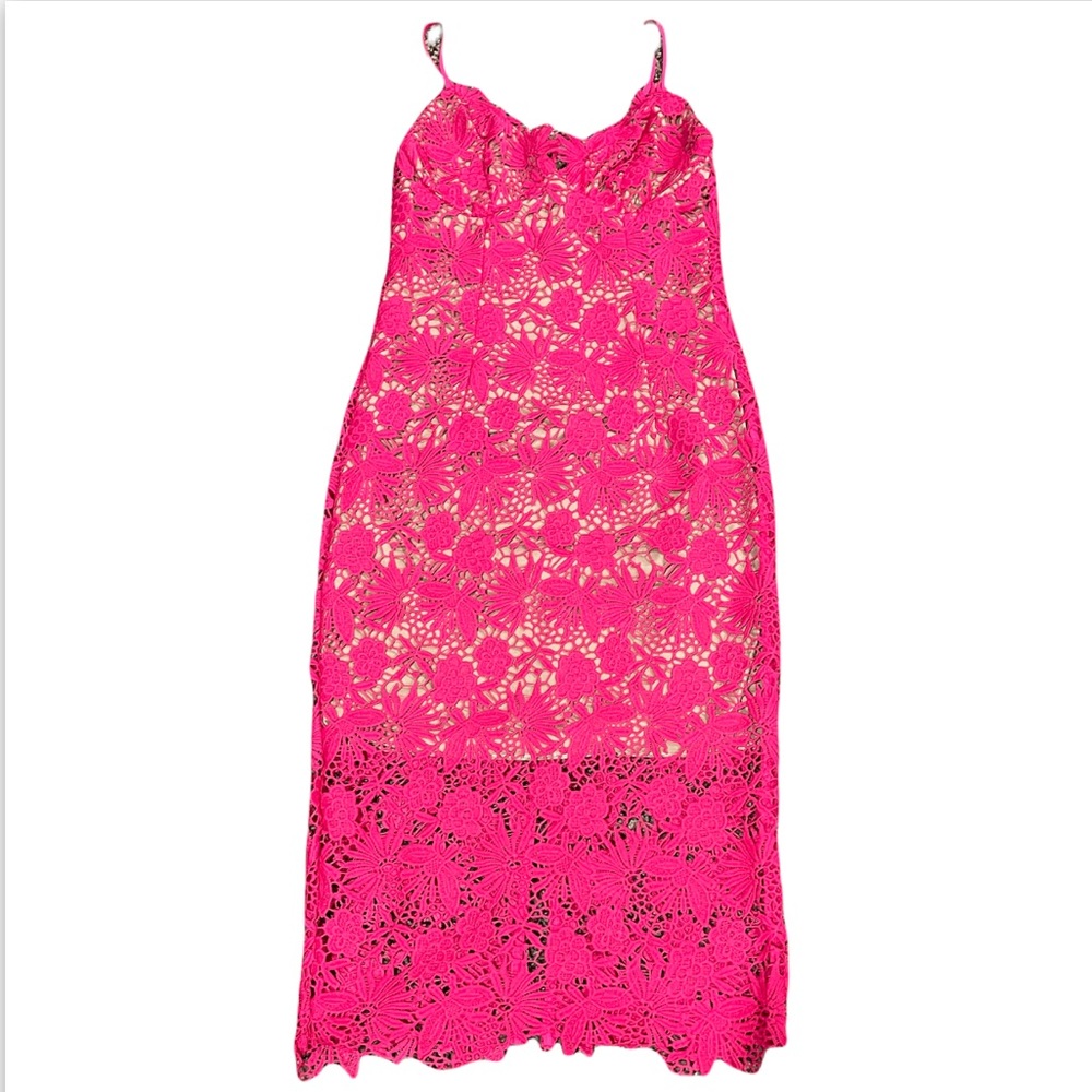 BARDOT Tayla Dress Fuchsia Pink Lace Size 4/XS